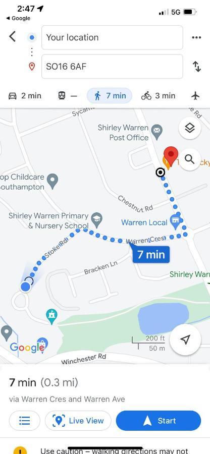 Shirley House 2, Self Catering Guest House, Self Check In, Smart Locks, 10 Min Walk To Southampton General, Aspire And Princess Anne Hospitals, Access To Fully Equipped Kitchen, Excellent Transport Links, Ideal For Longer Stays And Hospital Shifts ภายนอก รูปภาพ